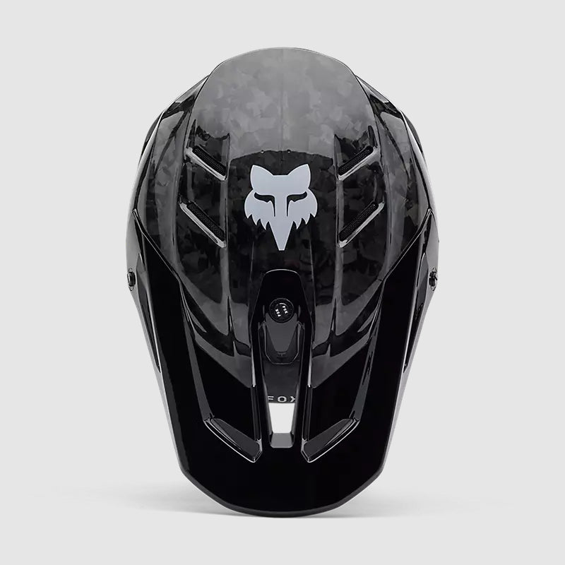 Casco Moto Fox V3 RS Carbon Solid Negro
