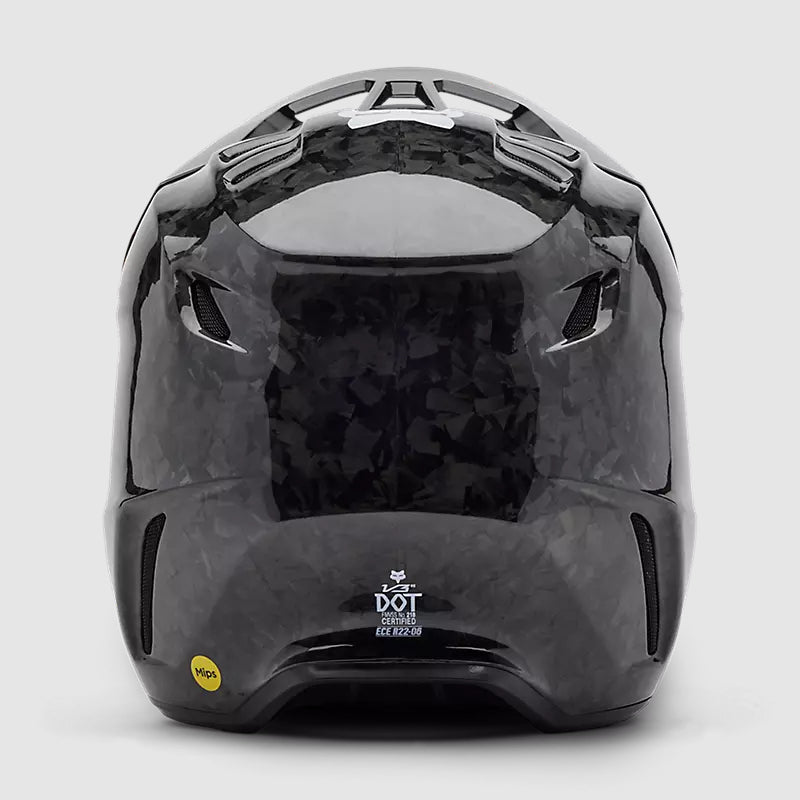 Casco Moto Fox V3 RS Carbon Solid Negro
