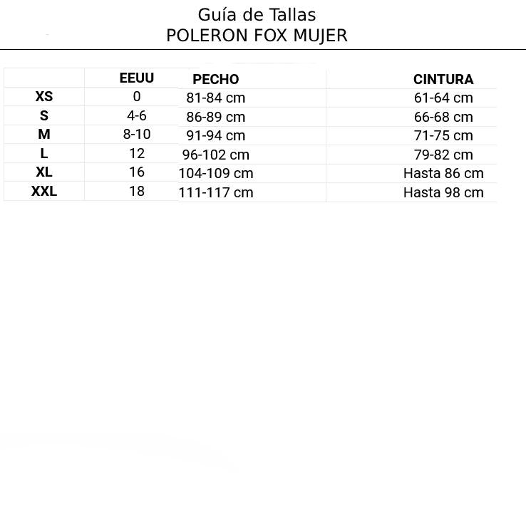 Poleron Lifestyle Mujer Absolute Gris Fox