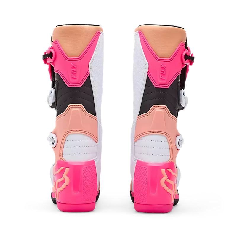 Botas Moto Mujer Comp Rosado Fox