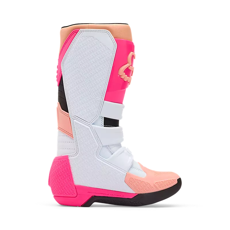 Botas Moto Mujer Comp Rosado Fox