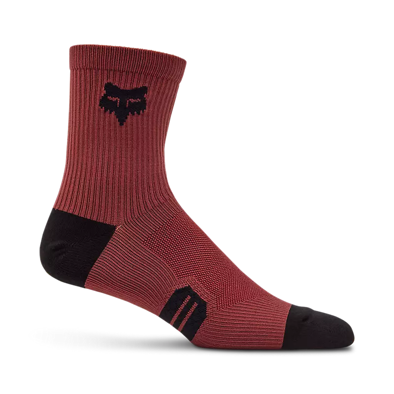 Calcetines Bicicleta Ranger 6" Rojo Fox