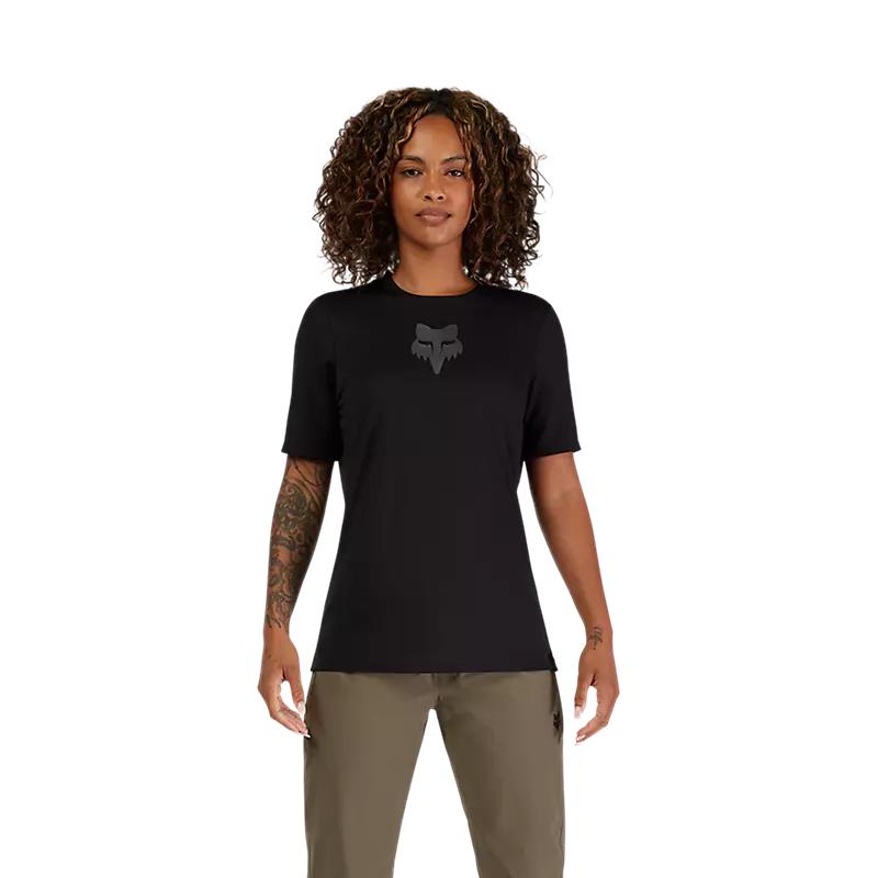 Polera Bicicleta Mujer Ranger Head Negro Fox