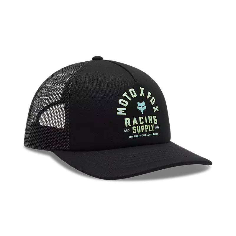 Gorro Jockey Lifestyle Mujer Trucker Local Racer Negro Fox