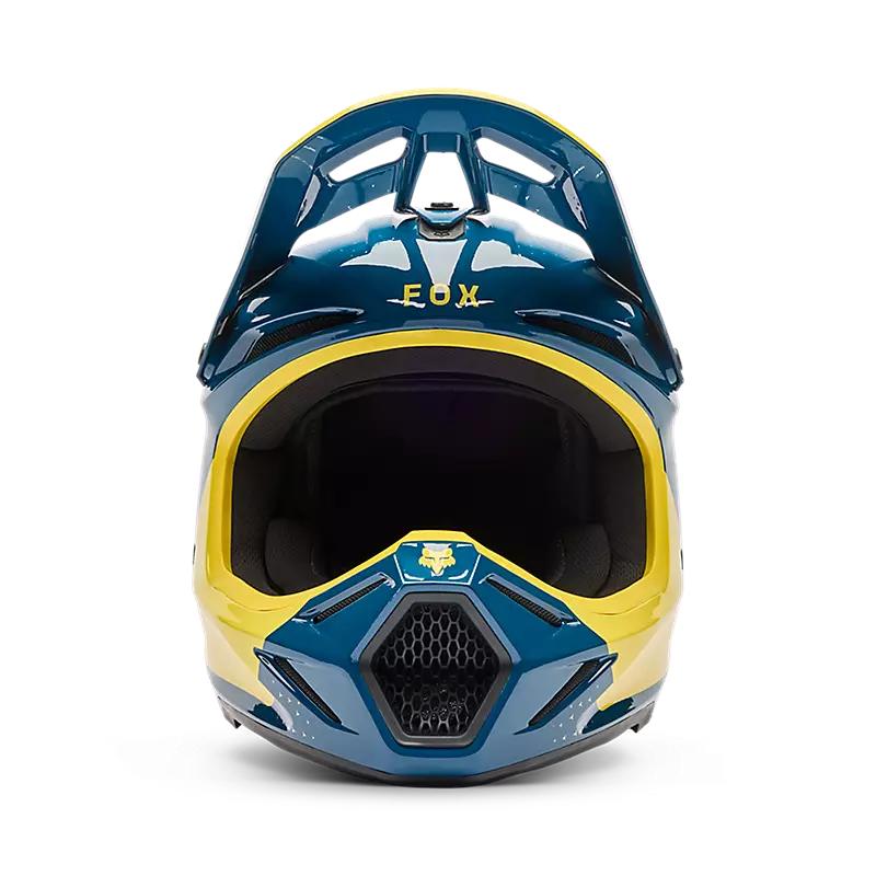 Casco Moto V3 Tine Azul Fox