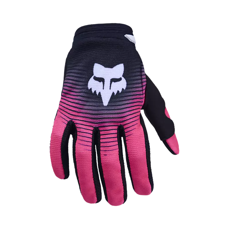 Guantes Moto Niño 180 Collect Negro/Rosado Fox
