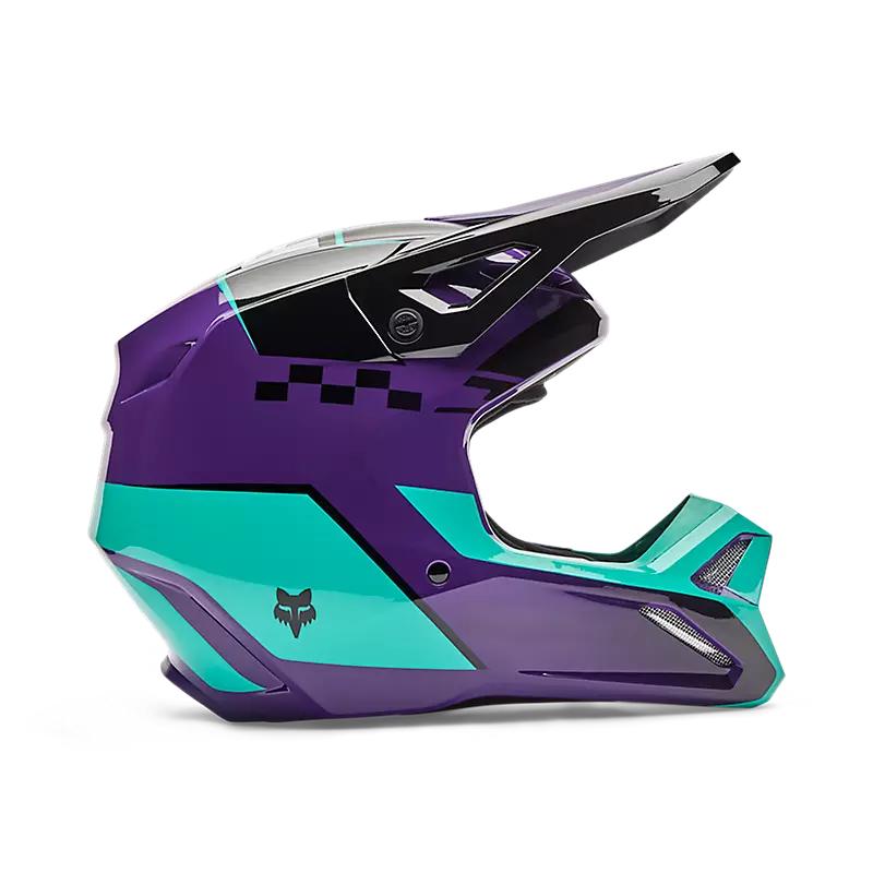 Casco Moto V1 Collect Morado Fox