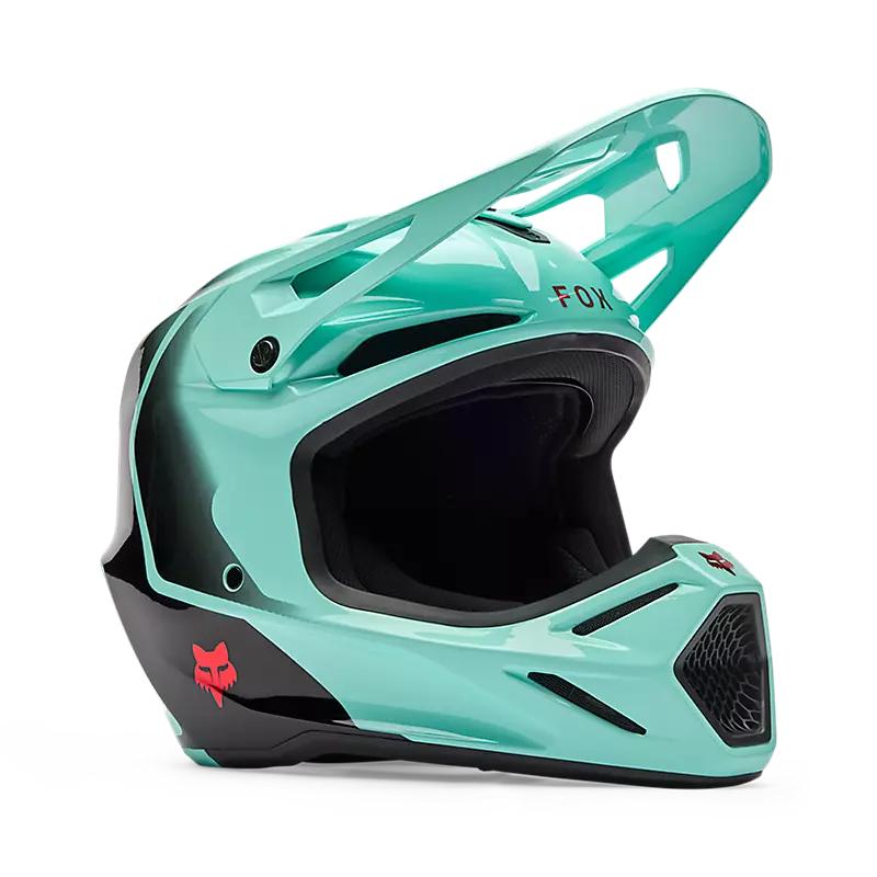Casco Moto V3 Drip Azul Fox