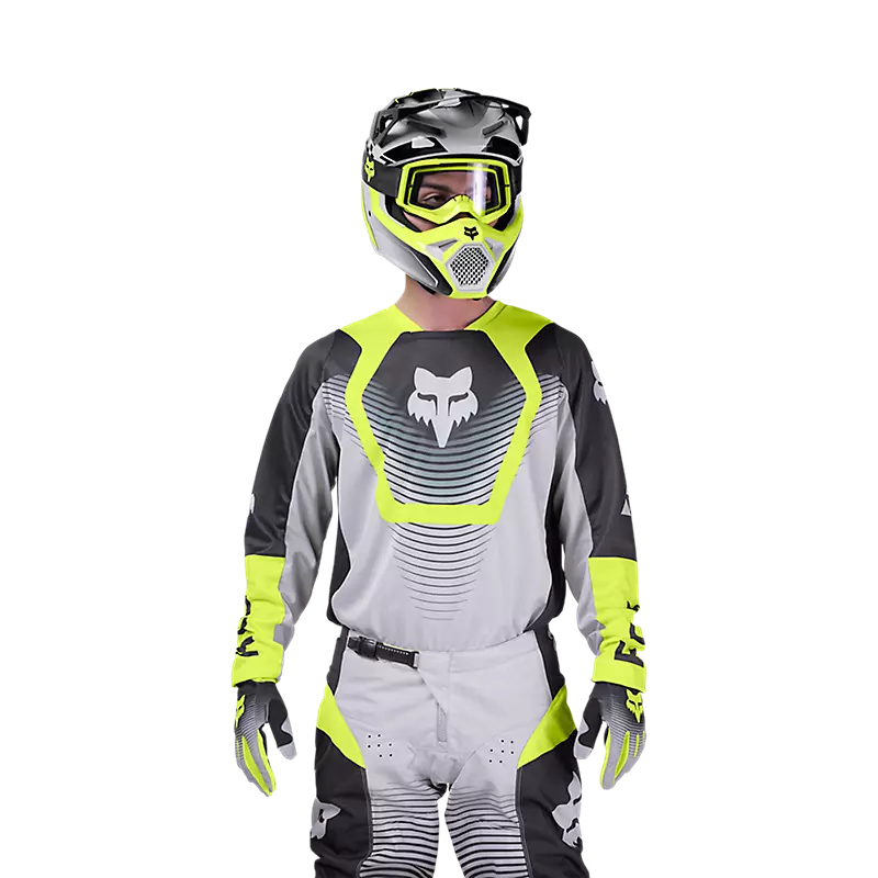 Polera Moto 180 Collect Amarillo/Negro Fox