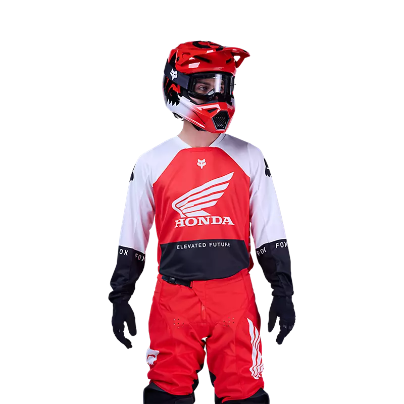 Polera Moto Honda 180 Rojo Fox