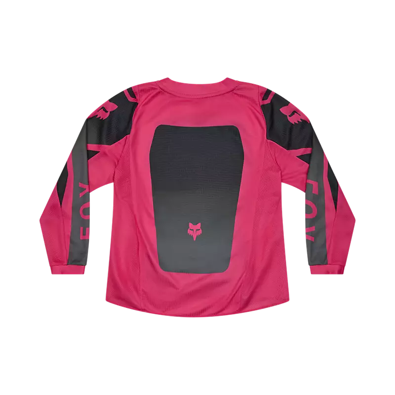 Polera Moto Niño 180 Shield Negro/Rosado Fox