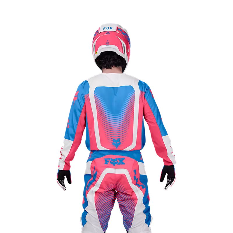 Polera Moto 180 Collect Azul/Rosado Fox