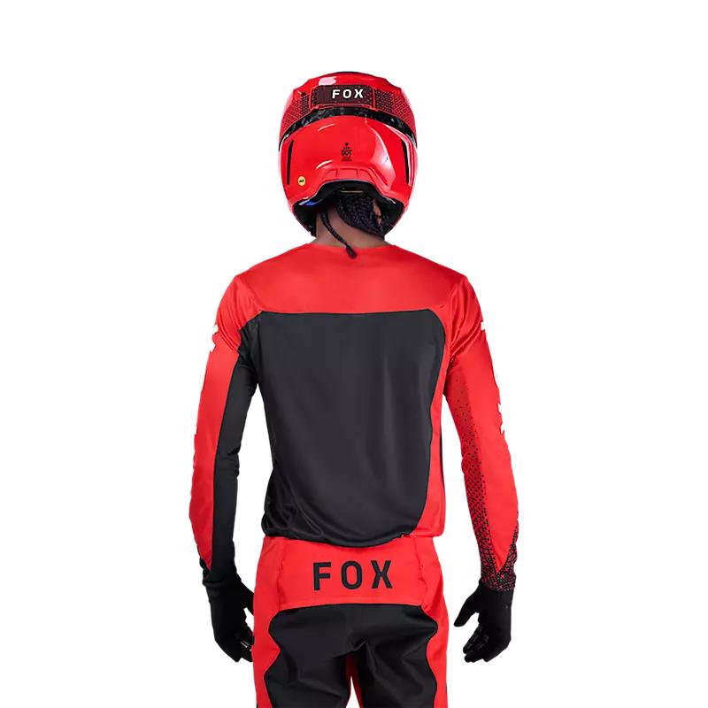 Polera Moto Flexair Fracture Rojo Fox