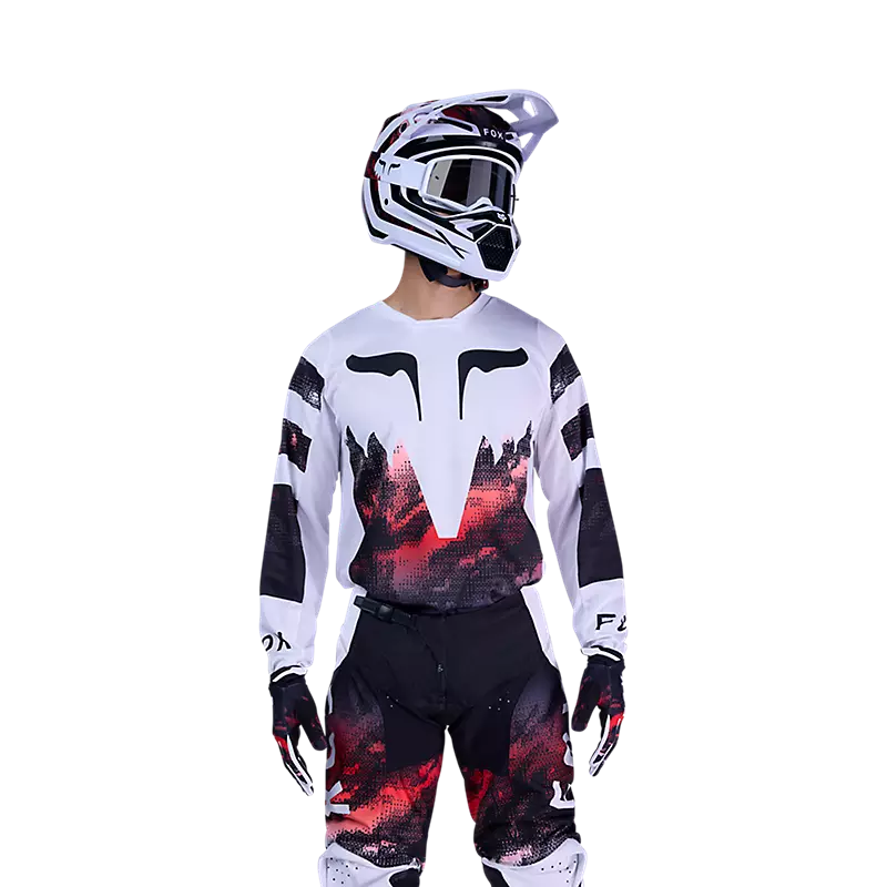 Polera Moto 180 Kairos Blanco/Negro Fox