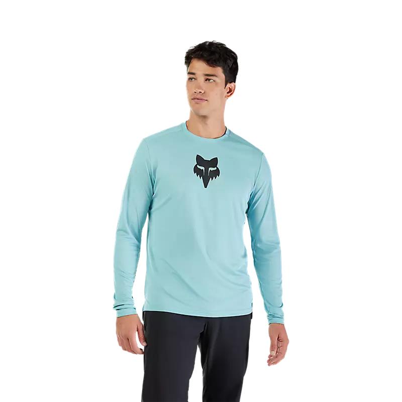 Polera Bicicleta Ranger Head Azul Fox