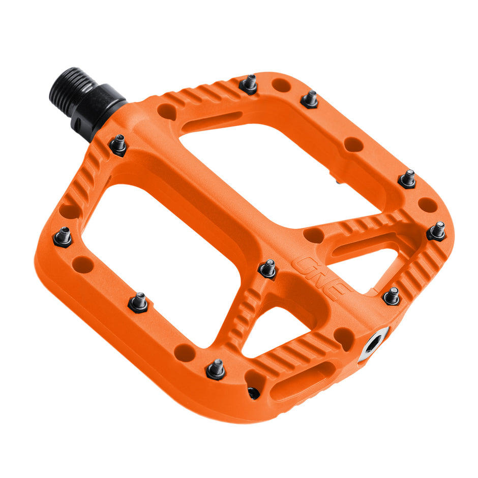 Pedales Bicicleta Flat Resina Naranjo One Up