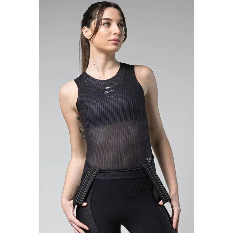 Camiseta Interior Sin Mangas Mujer Second Skin Moonless Negro Gobik