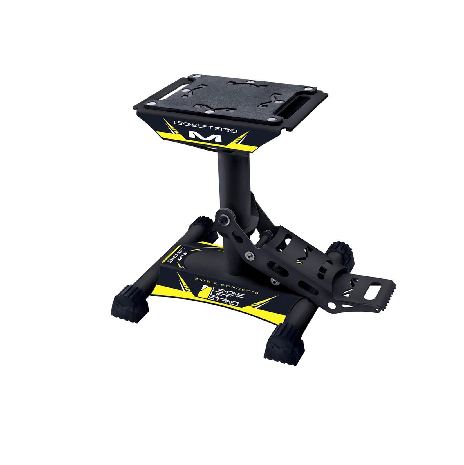 Piso Moto Elevador Moto LS-One Amarillo Matrix Concepts