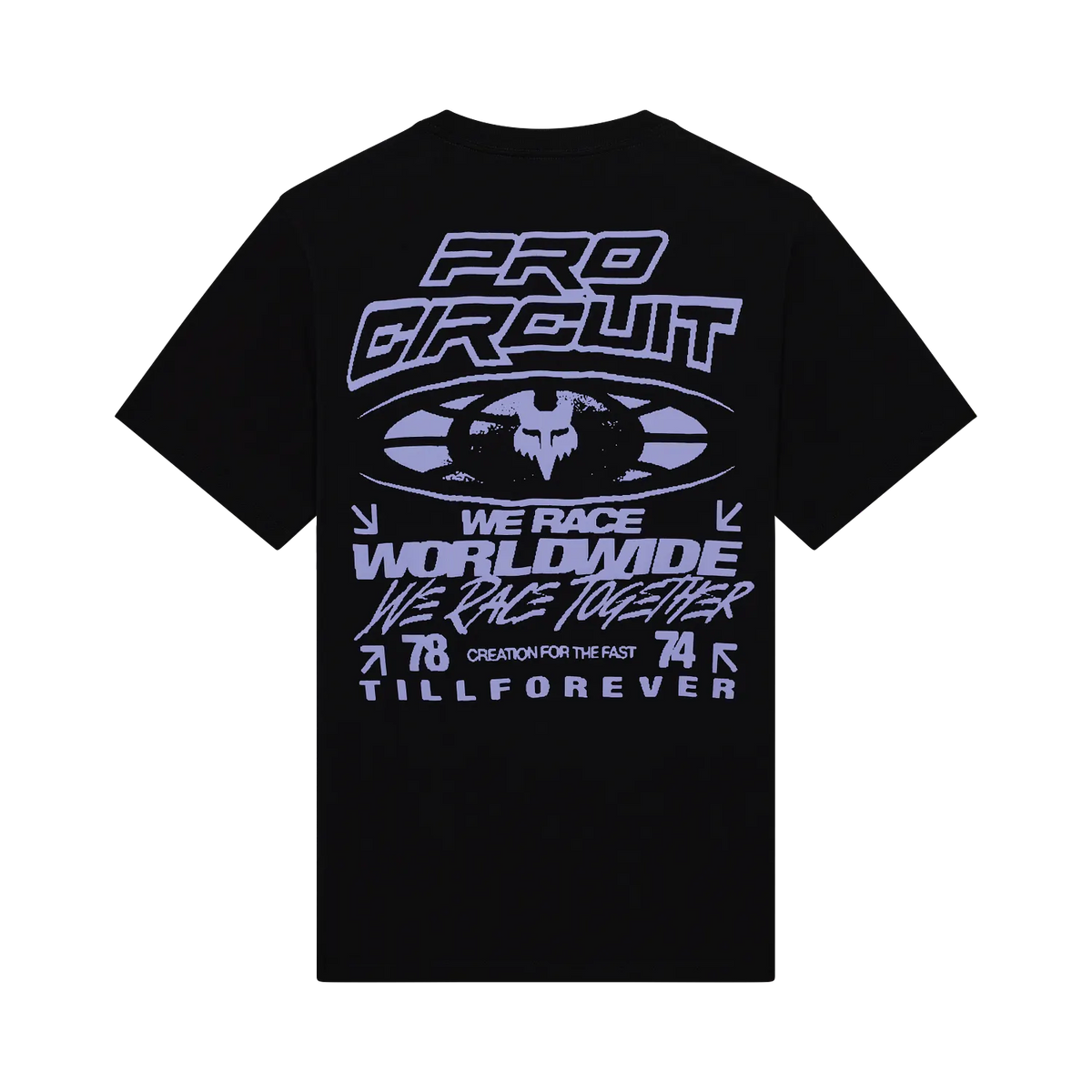 Polera Lifestyle Pro Circuit Oversized Negro Fox