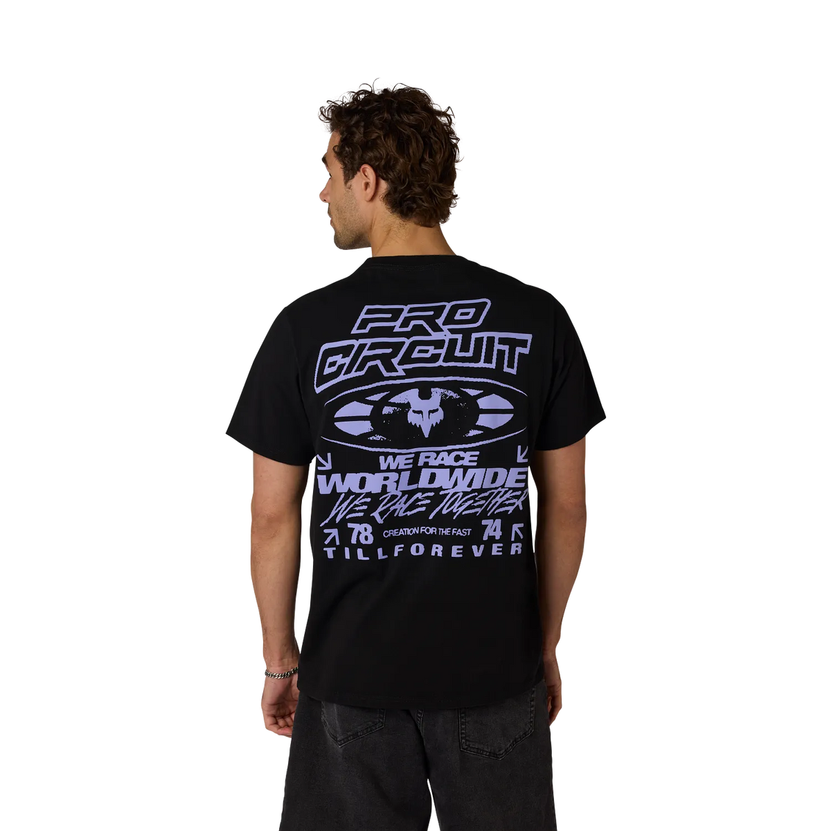 Polera Lifestyle Pro Circuit Oversized Negro Fox