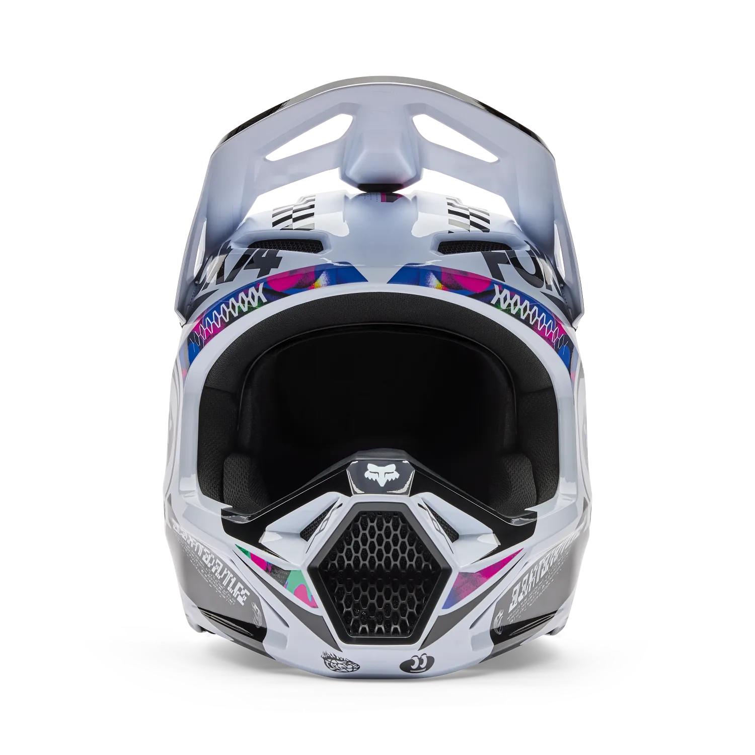 Casco Moto V1 Image Cosmo Blanco/Negro Fox