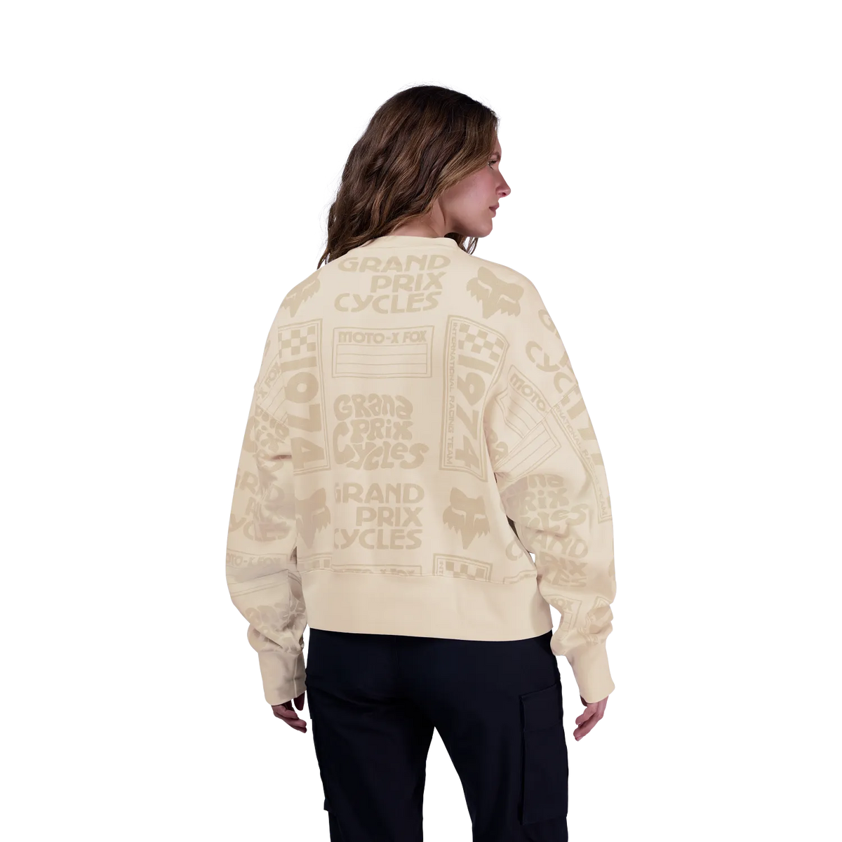 Poleron Lifestyle Mujer Circa 74 Oversized Blanco Fox