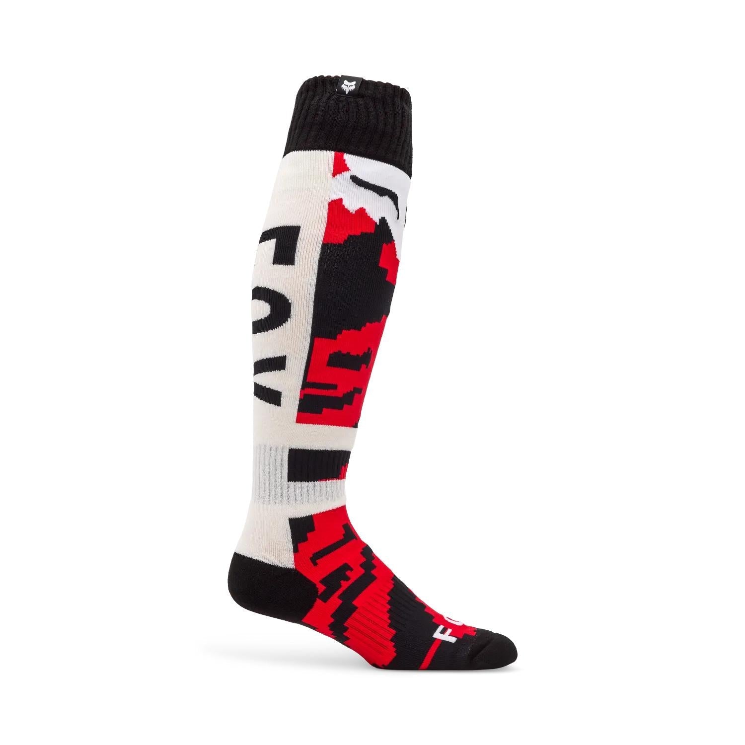 Calcetines Moto 180 Kairos Blanco/Rojo Fox