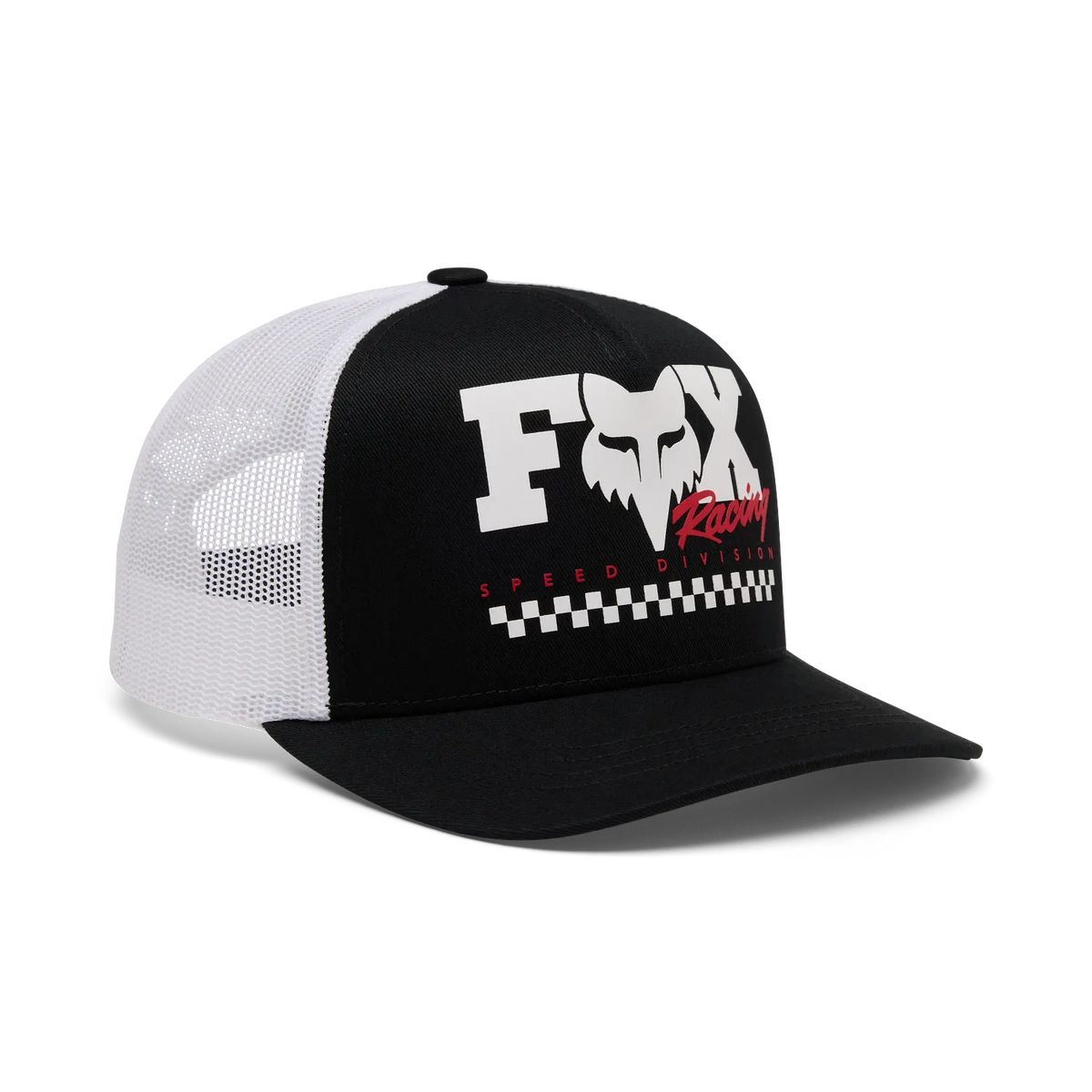 Gorro Jockey Lifestyle Niño Checker Mesh Negro Fox