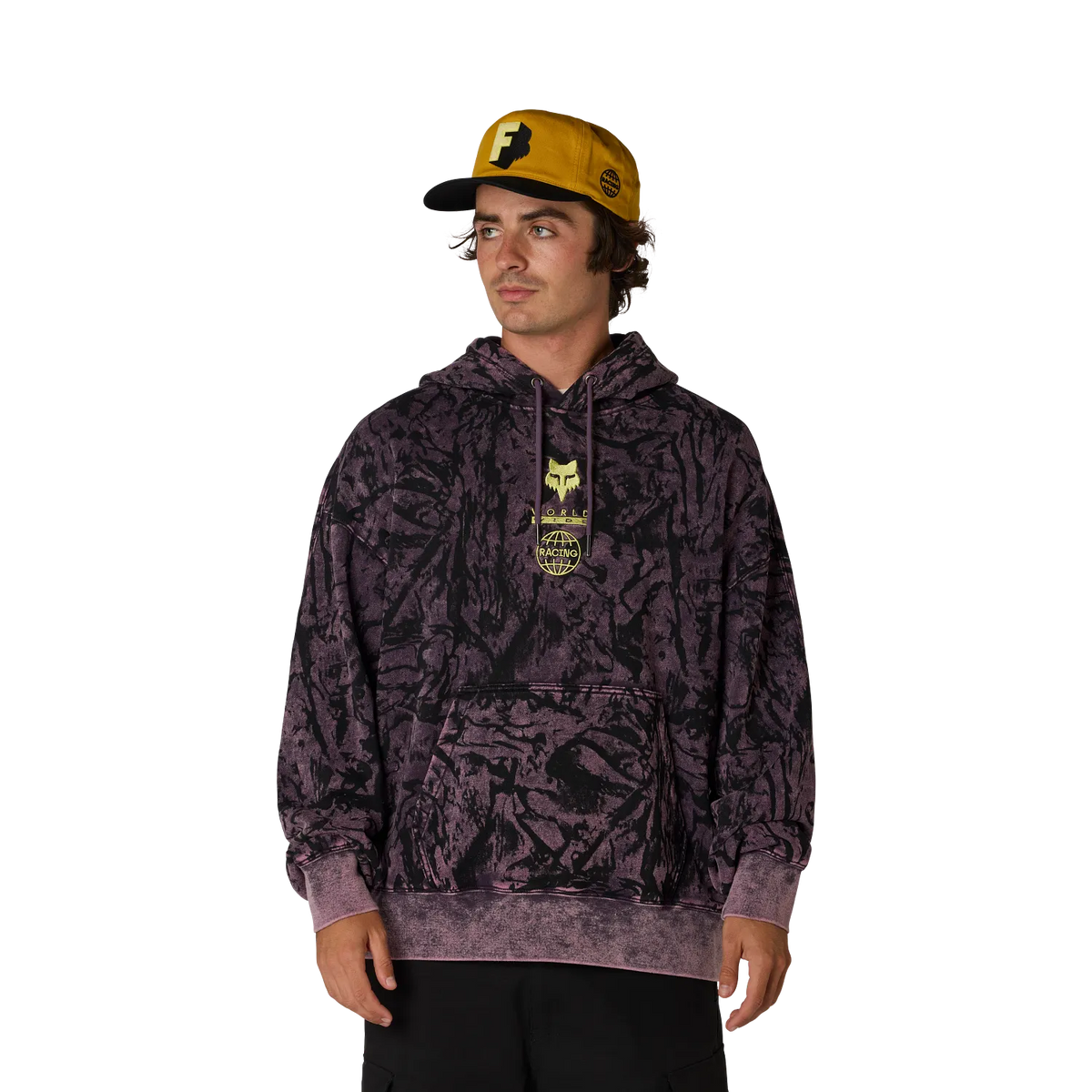 Poleron Lifestyle Image Print Morado Fox