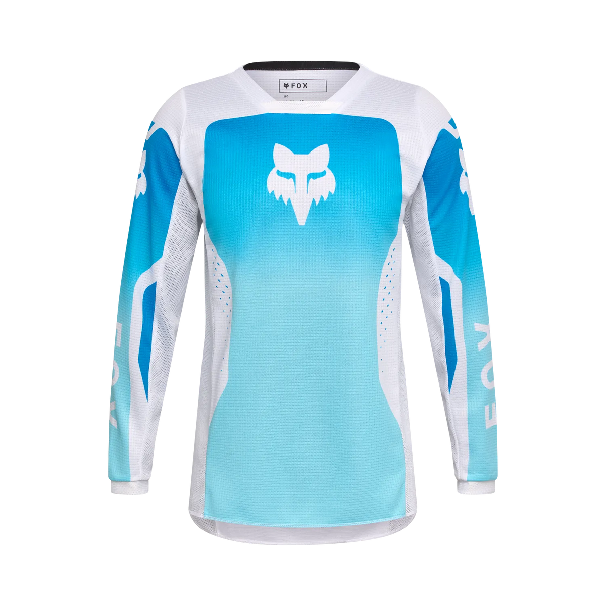 Polera Moto Niño 180 Shield Azul/Blanco Fox