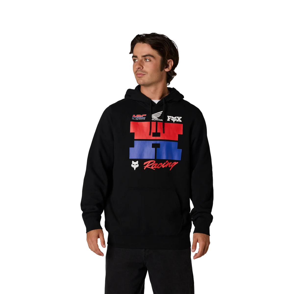 Poleron Lifestyle Honda Negro Fox