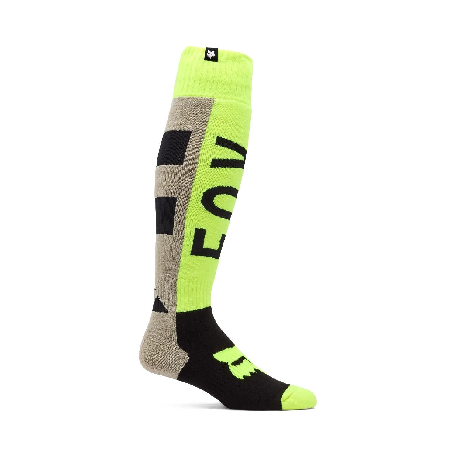 Calcetines Moto 180 Collect Gris/Amarillo Fox
