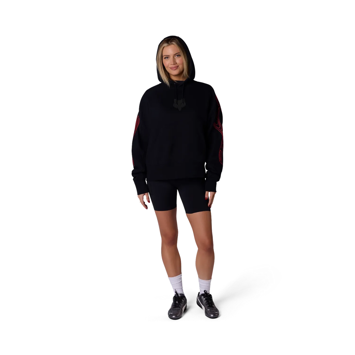 Poleron Lifestyle Mujer Vision Negro Fox