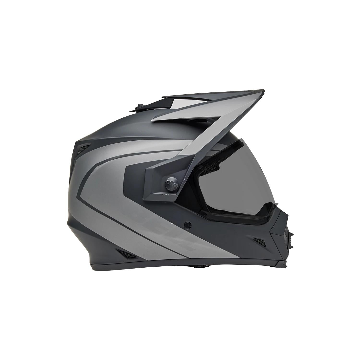 Casco Moto Calle MX-9 ADV Certificado QR Gris Bell
