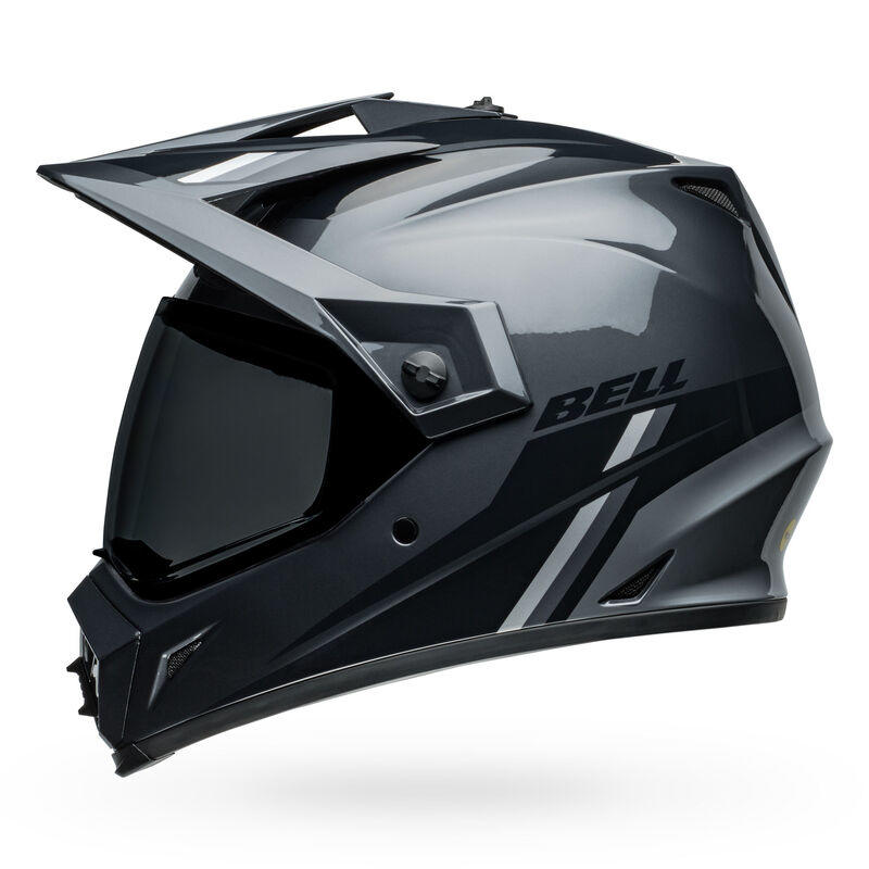 Casco Moto Calle MX-9 Adventure Mips Alpine Certificado QR Gris Carbon Bell