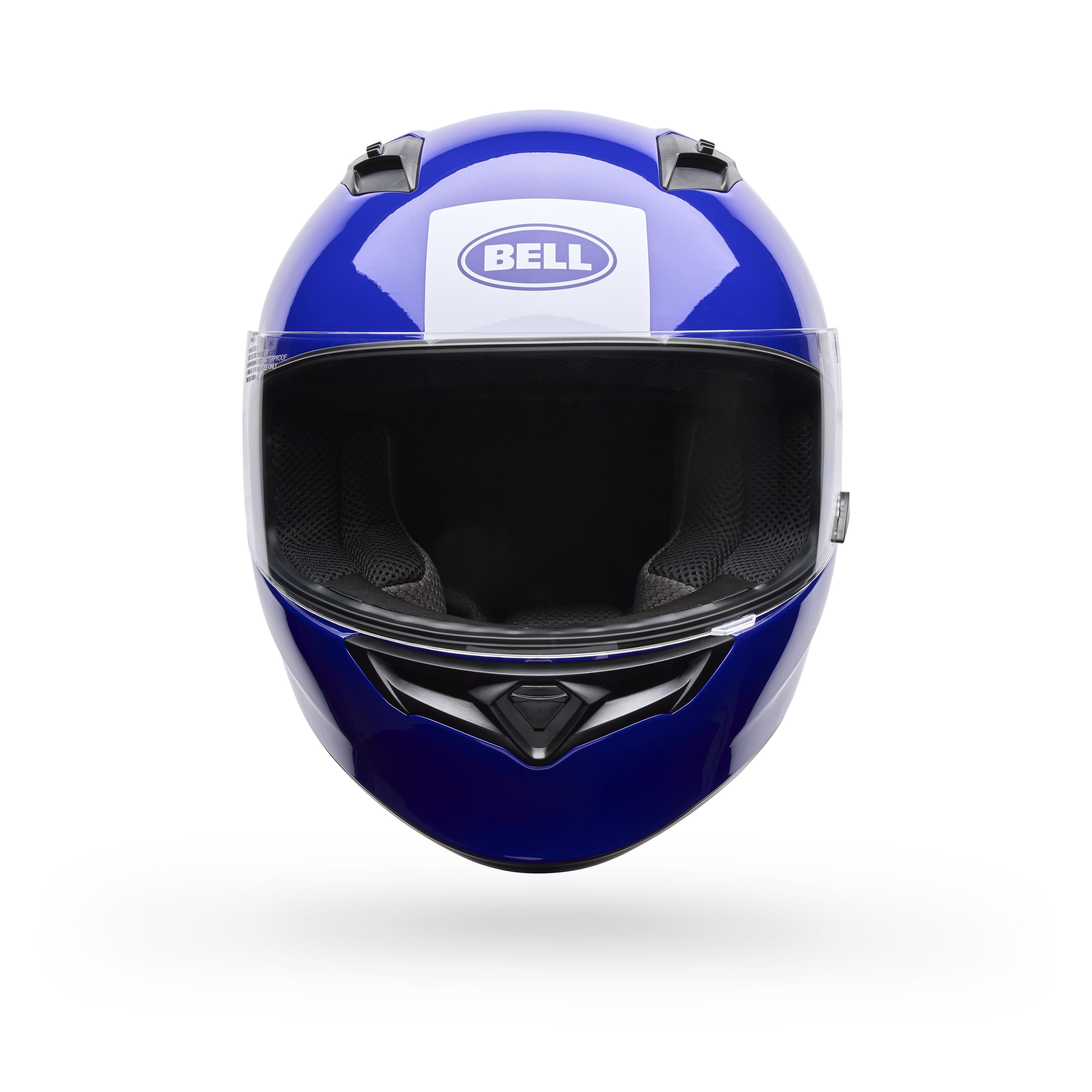 Casco Moto Calle Qualifier Clip Certificado QR Azul Bell