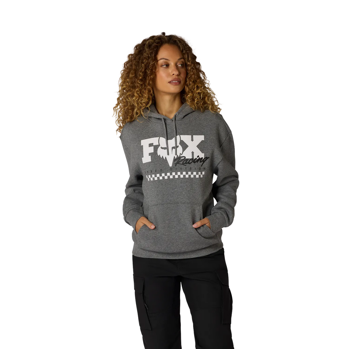 Poleron Lifestyle Mujer Checker Gris Fox