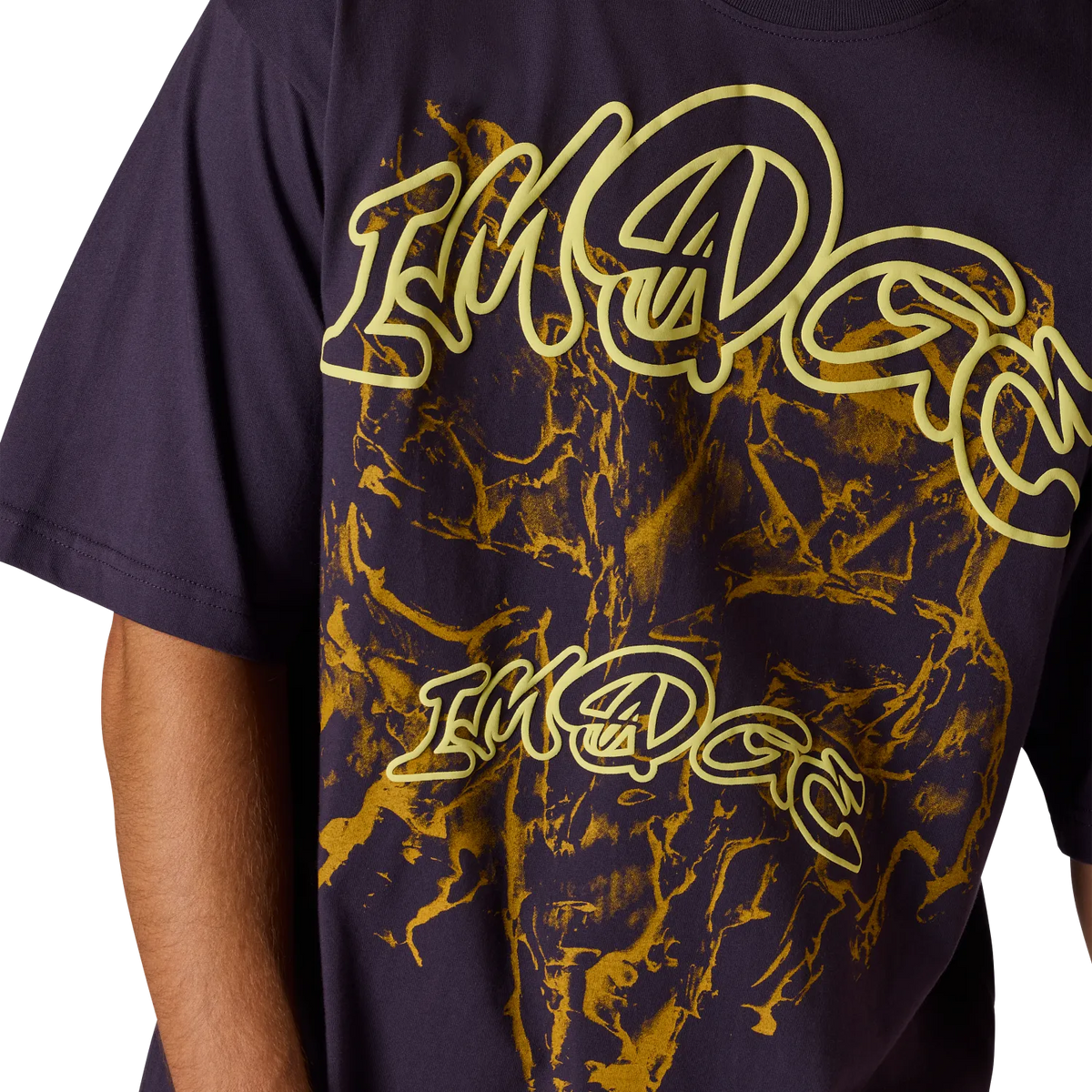 Polera Lifestyle Image Print Midweight  Morado Fox