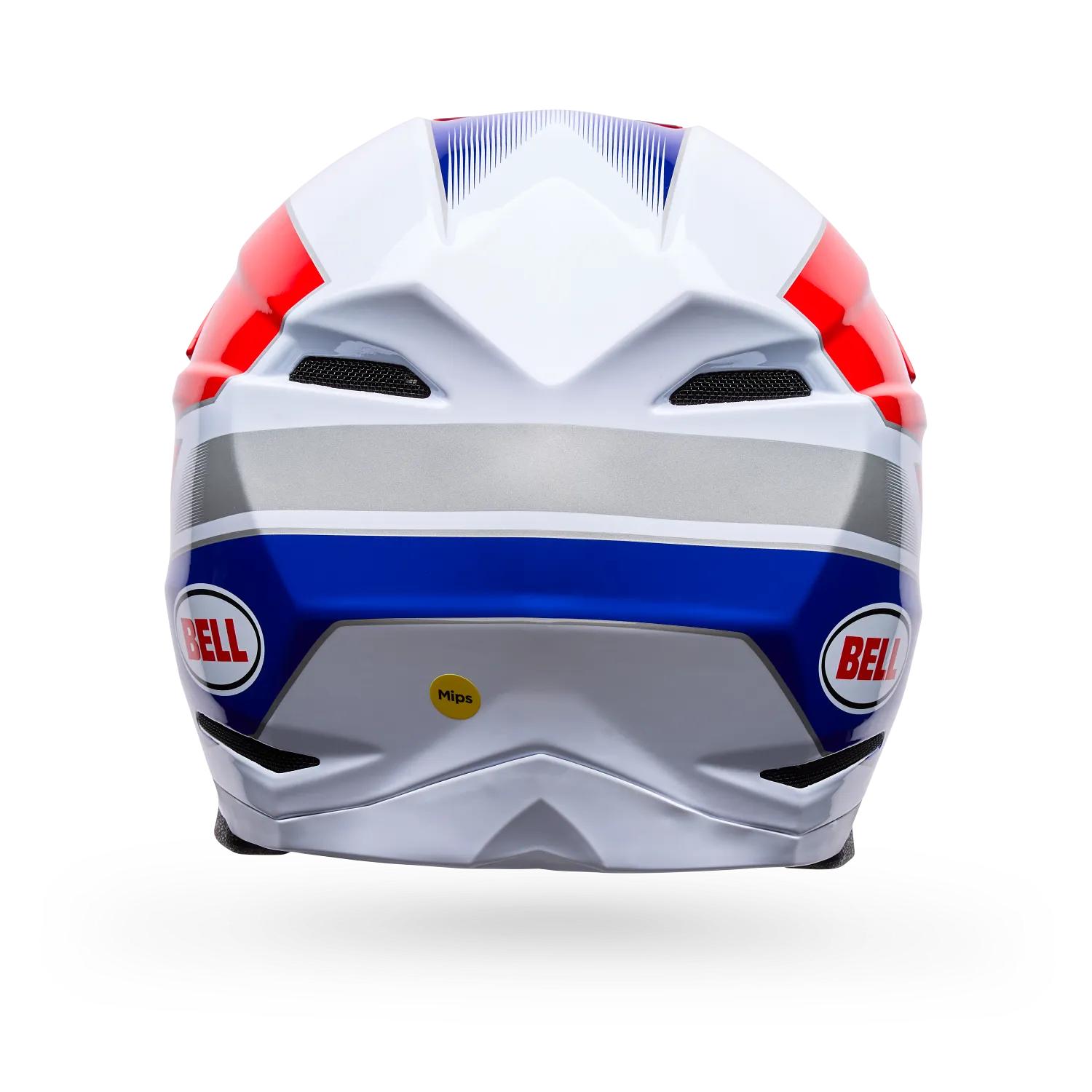 Casco Moto Moto-10 Falcon Mips Rojo/Blanco Bell