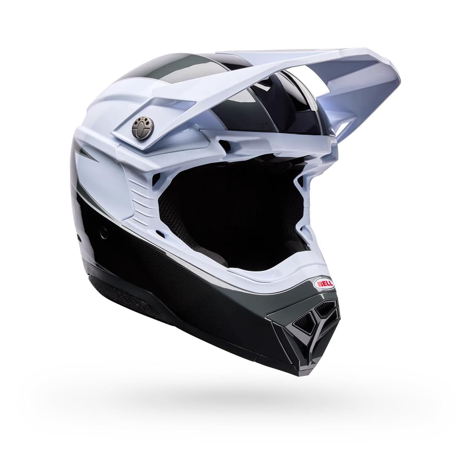 Casco Moto Moto-10 Falcon Mips Blanco/Negro Bell
