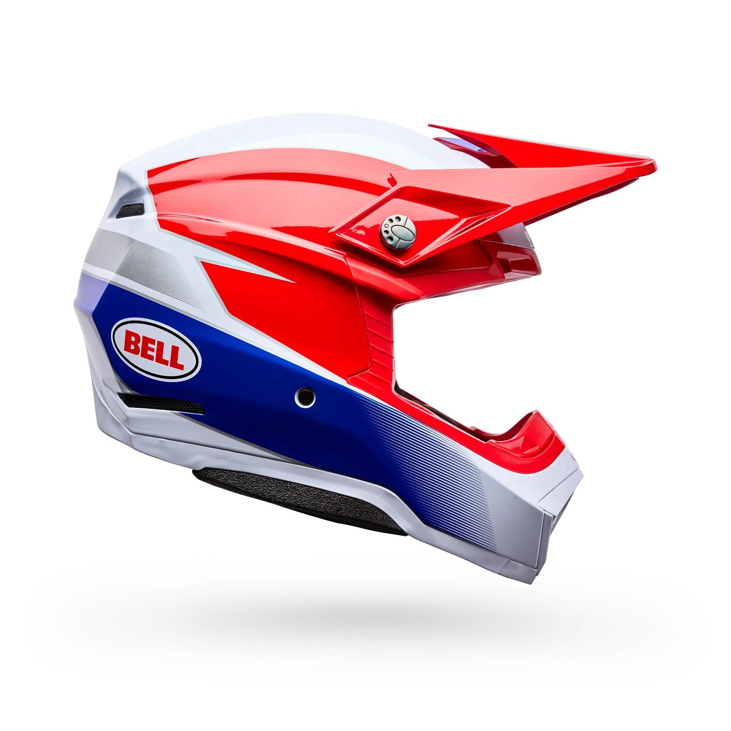 Casco Moto Moto-10 Falcon Mips Rojo/Blanco Bell