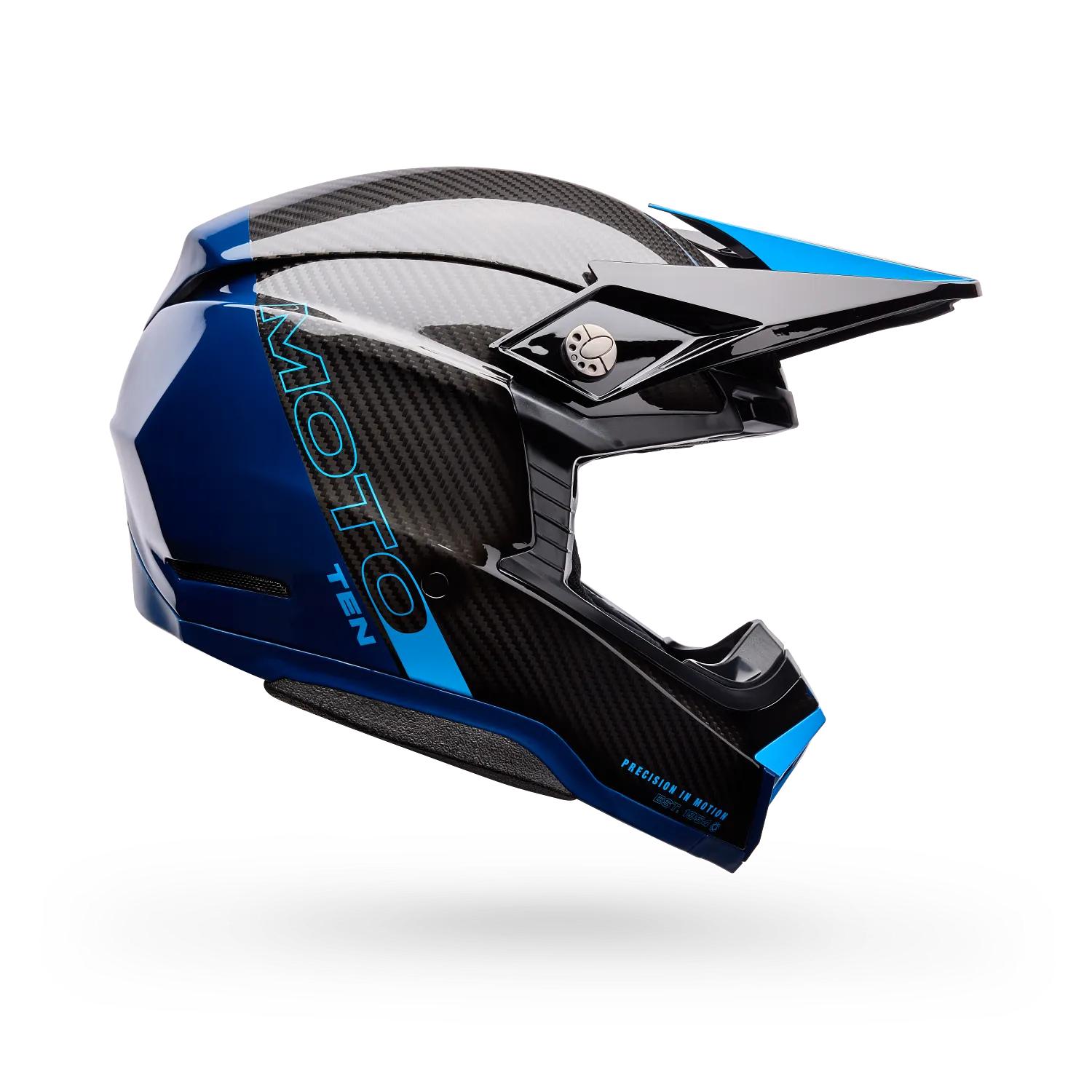 Casco Moto Moto-10 Spherical Strike Azul/Negro Bell