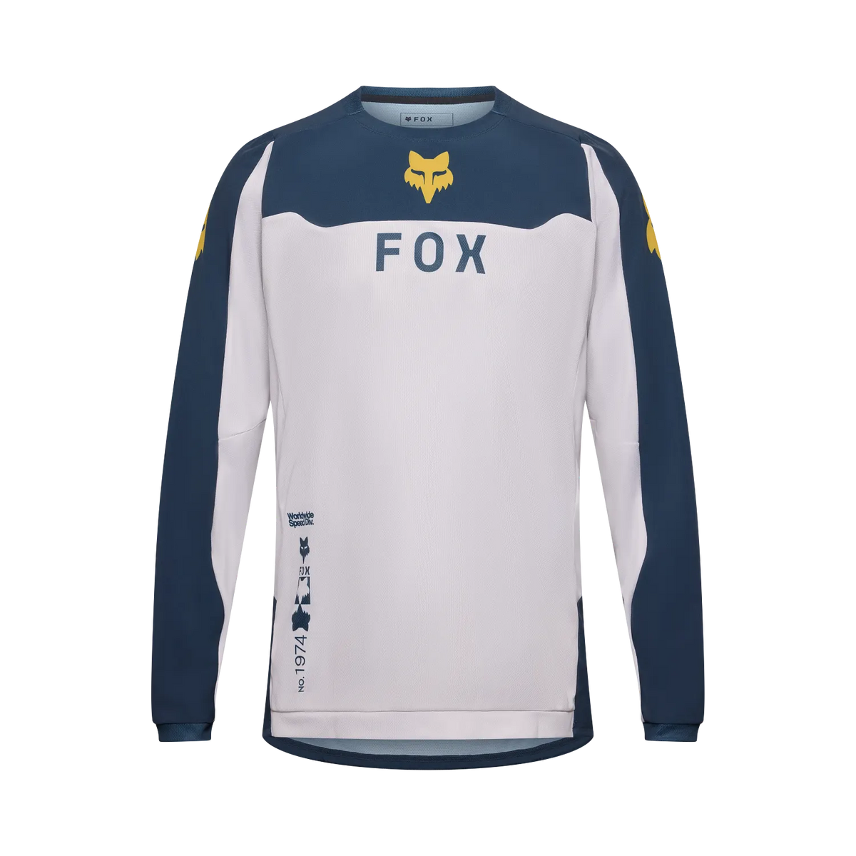 Polera Moto Ranger Off-Road Blanco Crema Fox