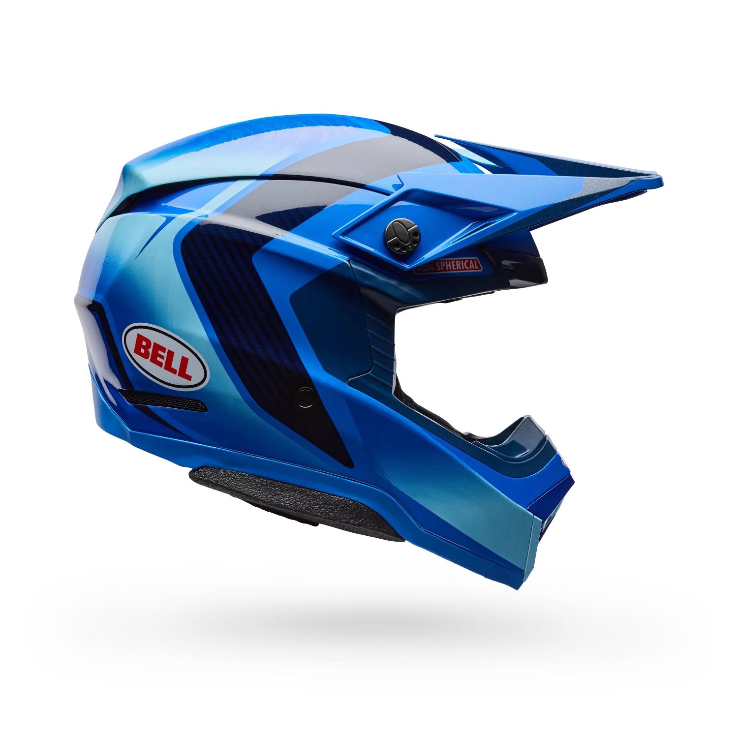 Casco Moto ET3 Moto-10 Spherical Azul Bell