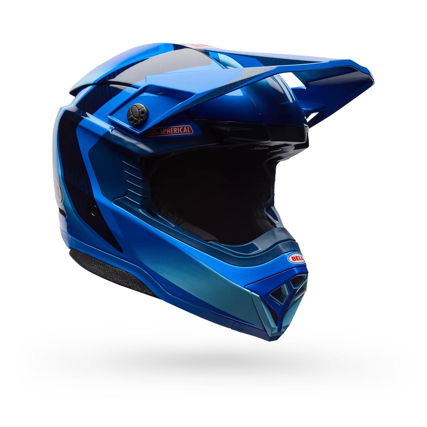 Casco Moto ET3 Moto-10 Spherical Azul Bell