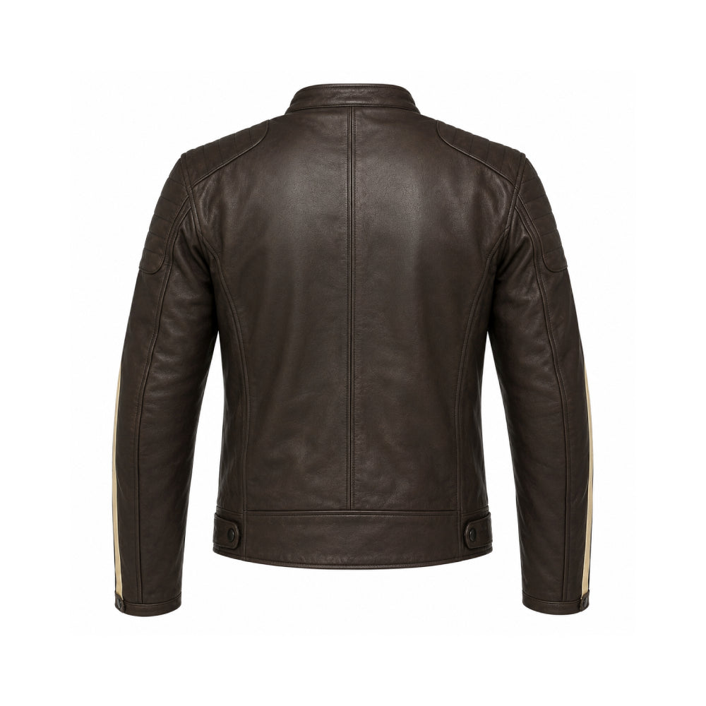 Chaqueta Moto Calle Leather Racer Cafe KMZ