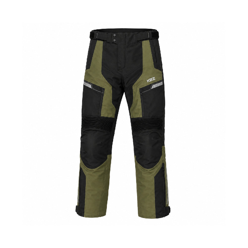 Pantalon Moto Calle Atlantic Verde/Negro KMZ