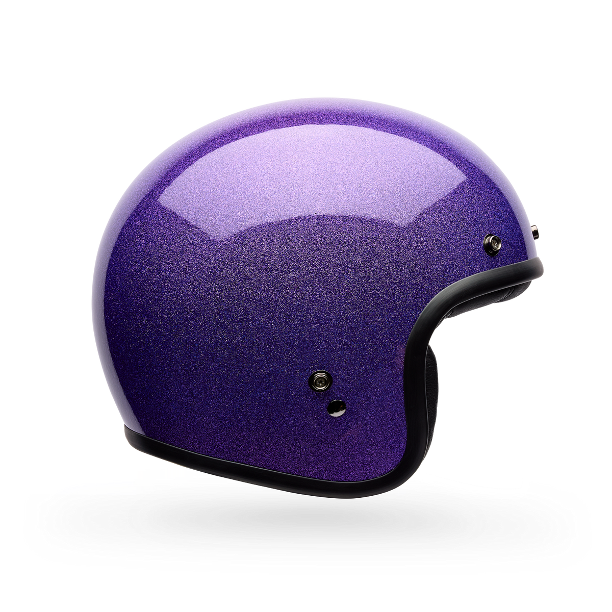 Casco Moto Calle Custom 500 Flake Morado Bell