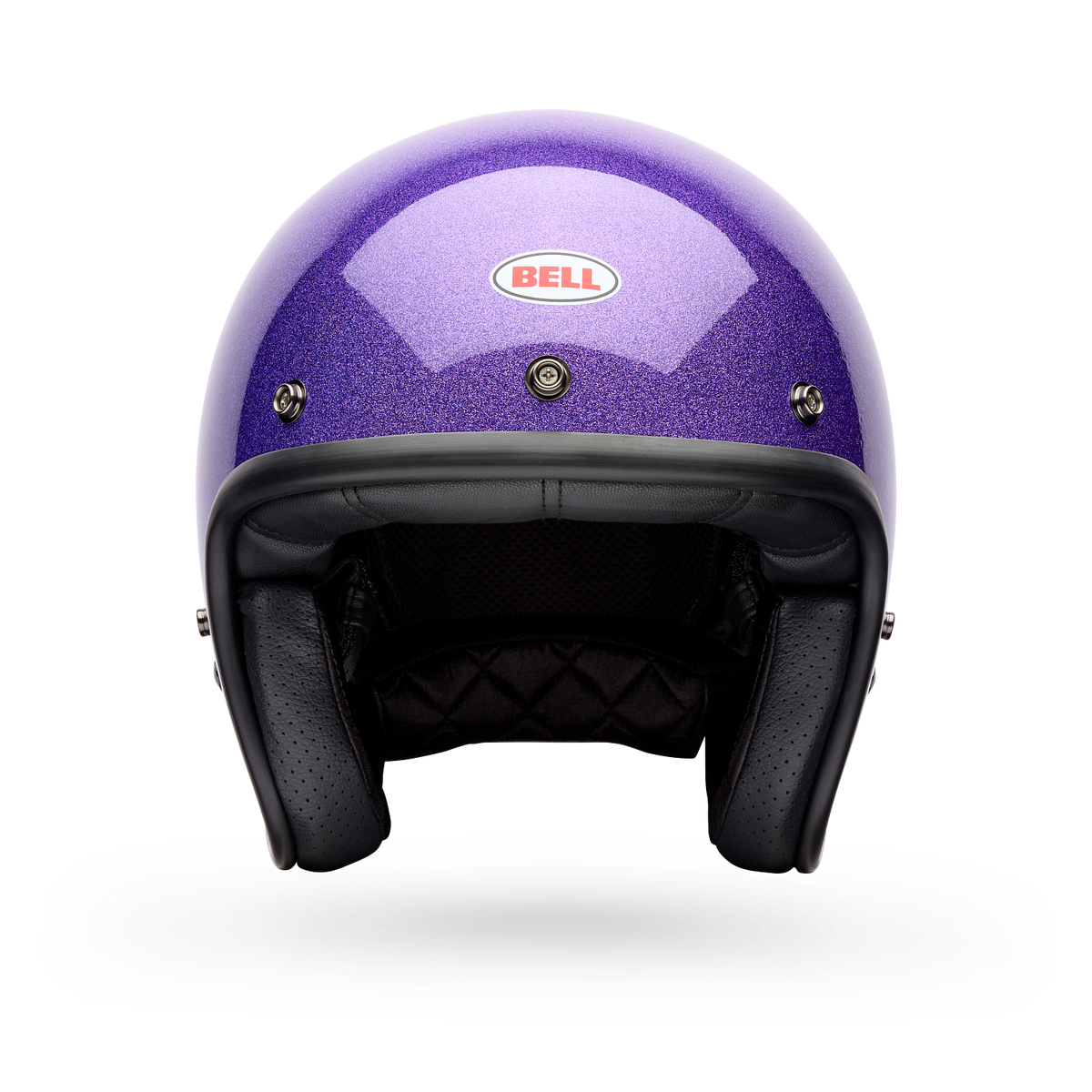 Casco Moto Calle Custom 500 Flake Morado Bell