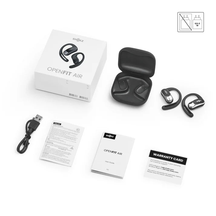 SHOKZ ワイヤレスイヤホン ホワイト　オープンフィット　openfit Shokz OpenFit Air オープンイヤー ワイヤレスイヤホン ホワイト